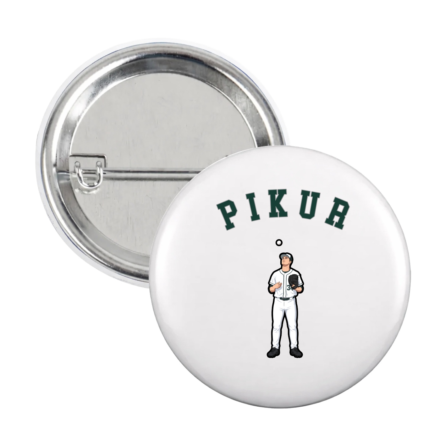 Game Day Button — Shirsey Arch in White