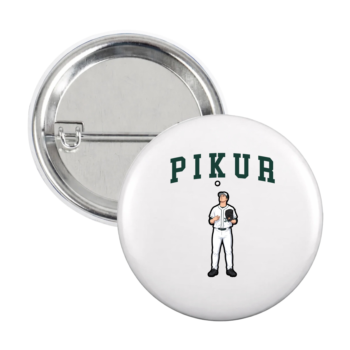 Game Day Button — Shirsey in White