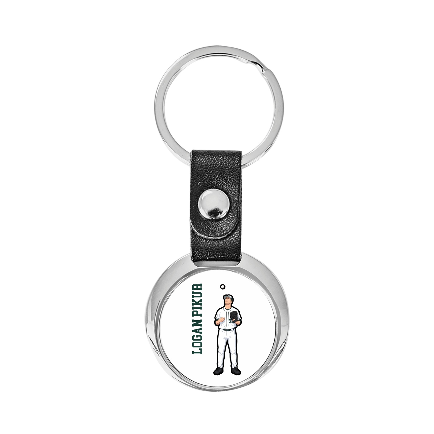 Key Chain — Name Vertical in Classic