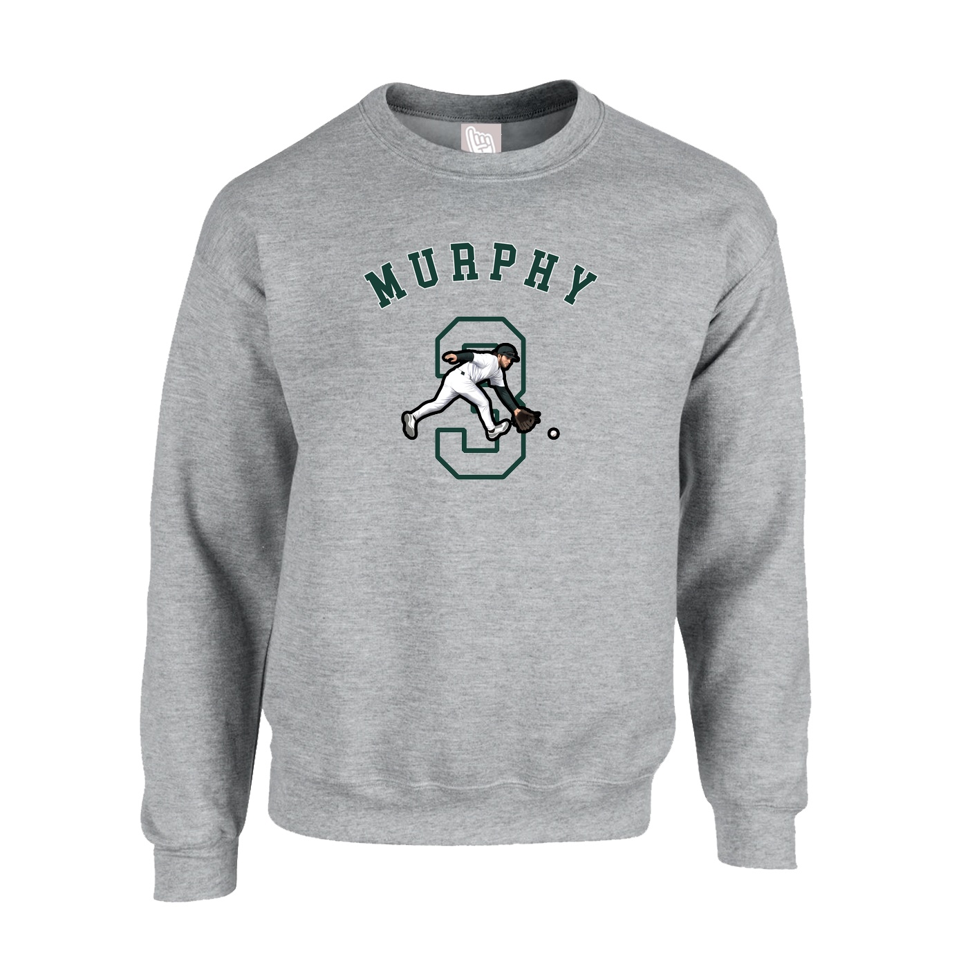 Fleece Crew — Shirsey Arch in Grey