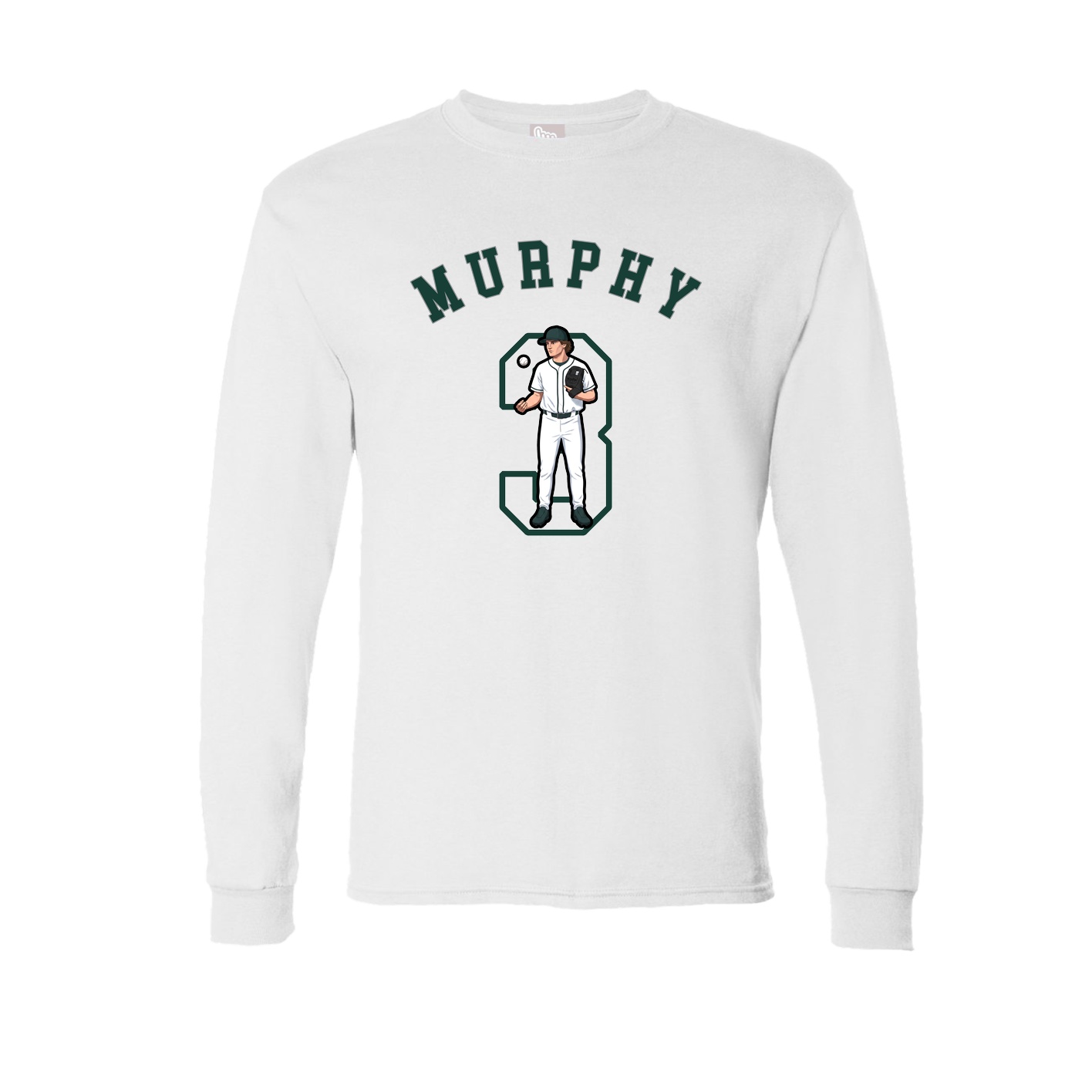 Long Sleeve Tee — Shirsey Arch in White