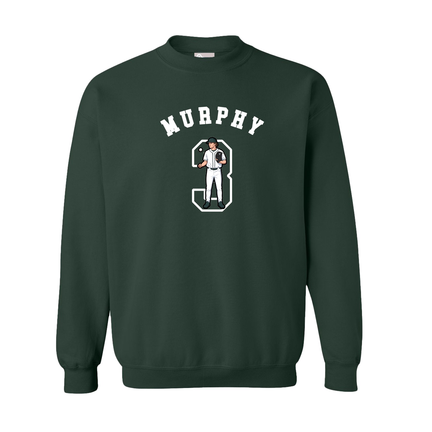 Fleece Crew — Shirsey Arch in Green