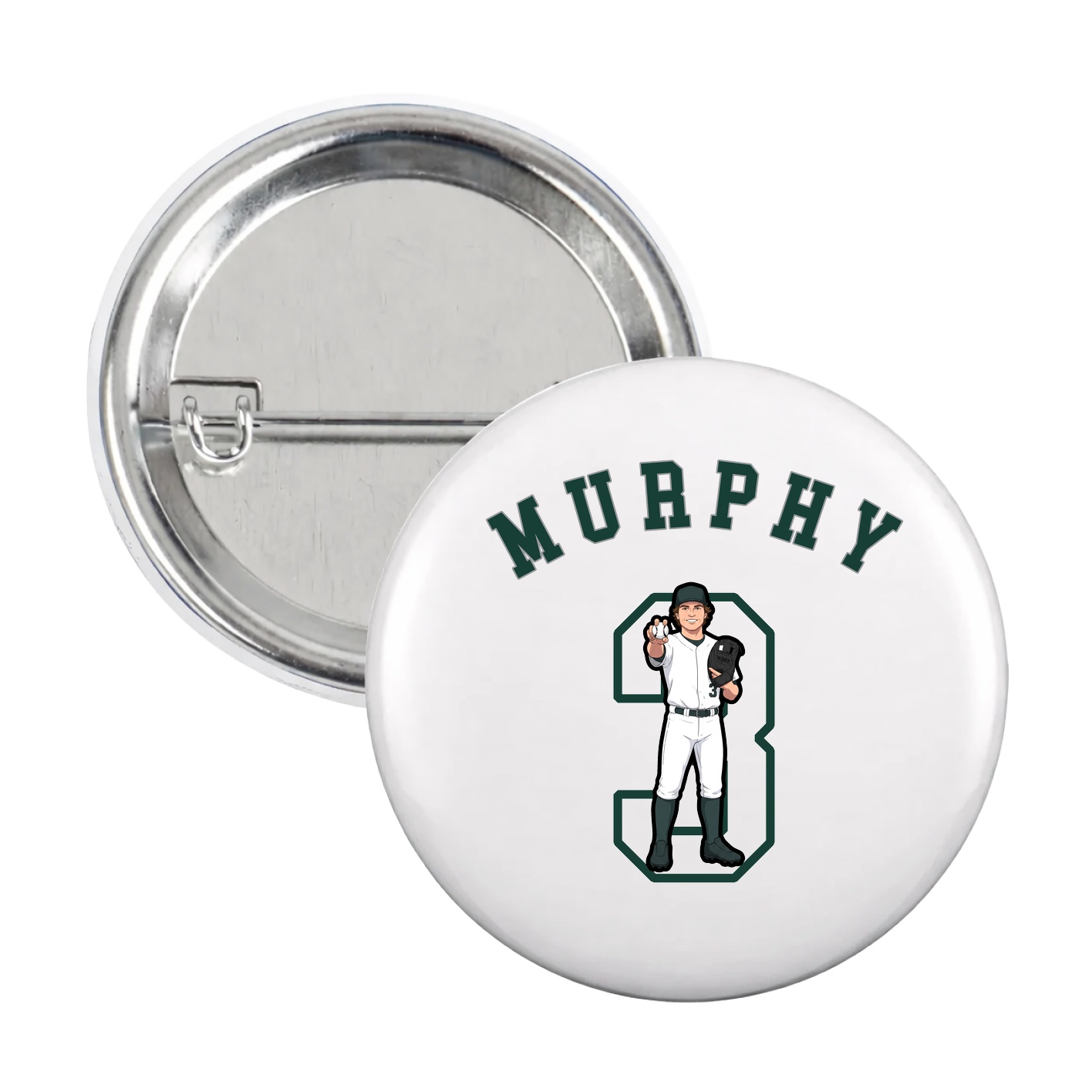Game Day Button — Shirsey Arch in White