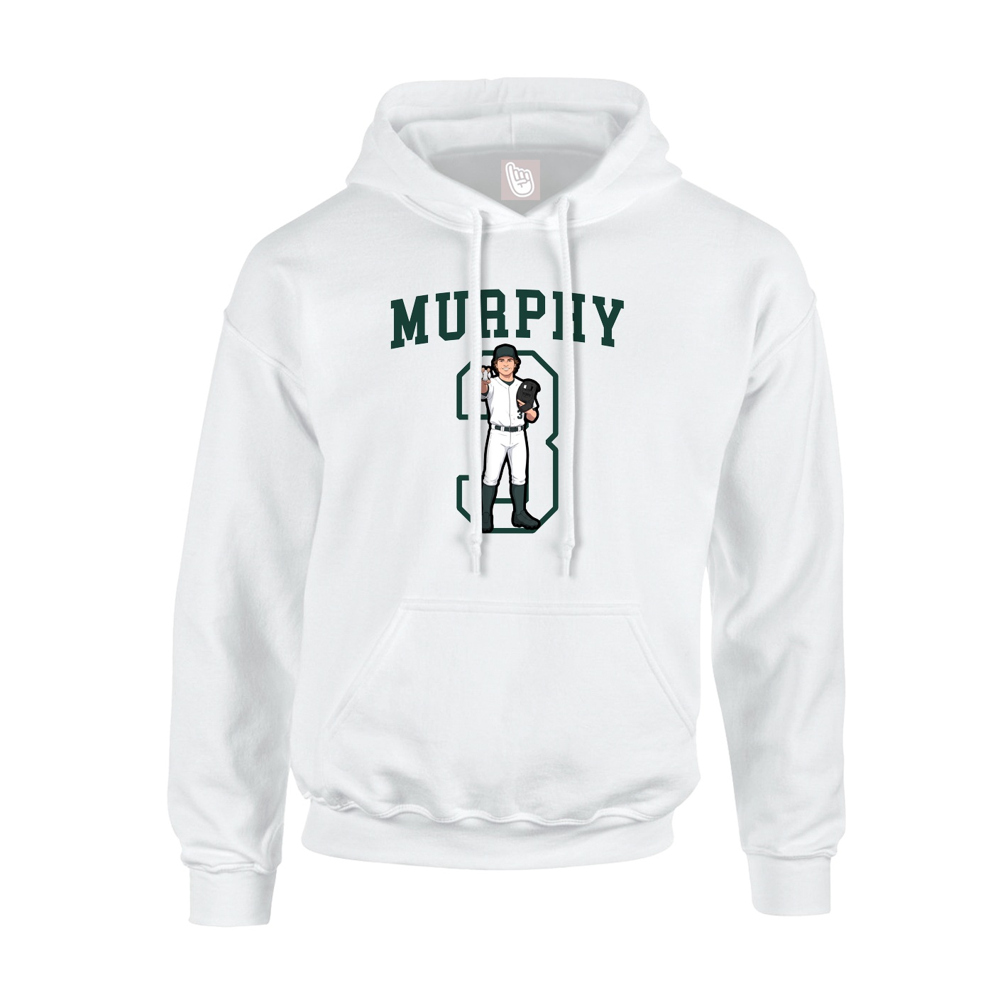 Hoodie — Shirsey in White