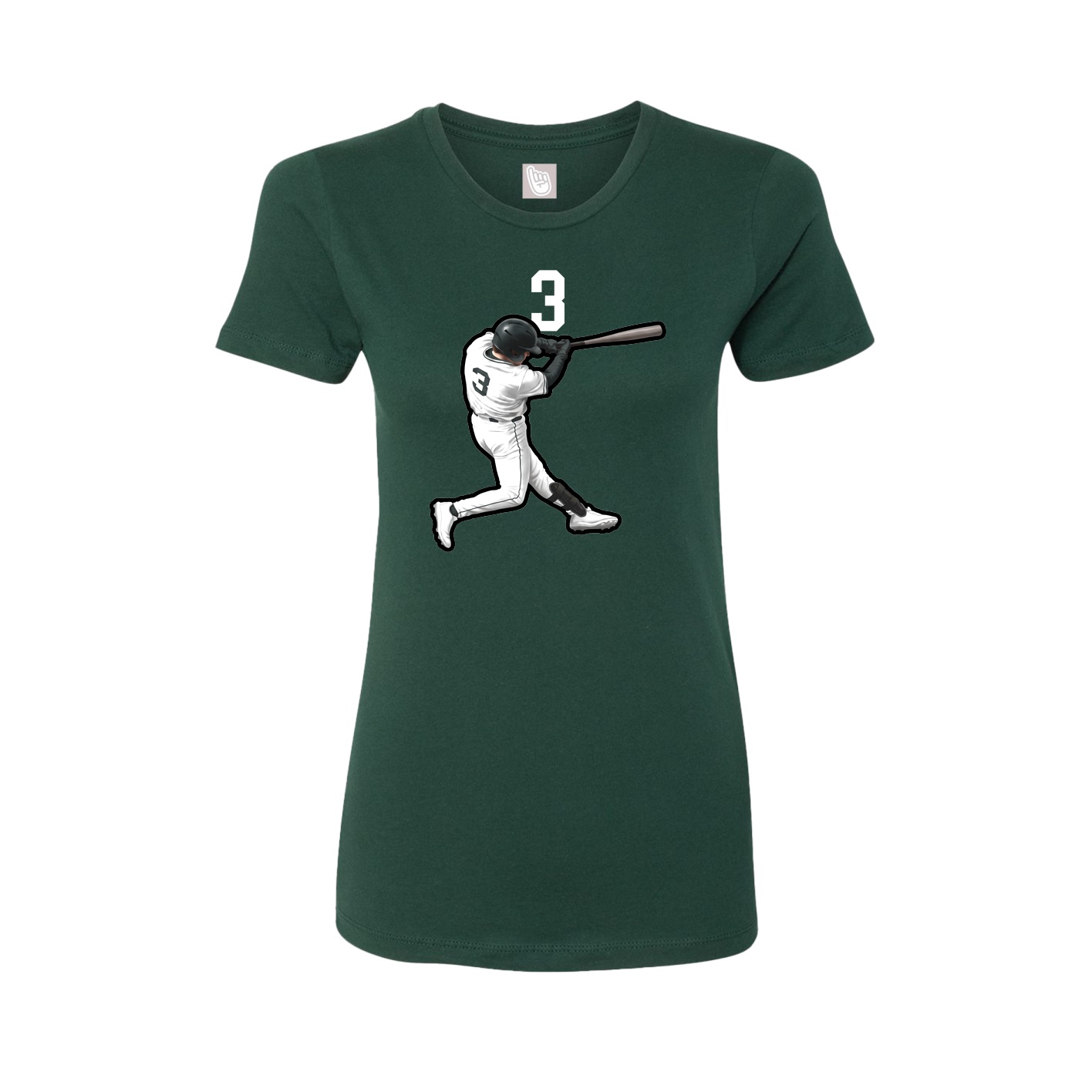 Womens Tee — Number Top in Green
