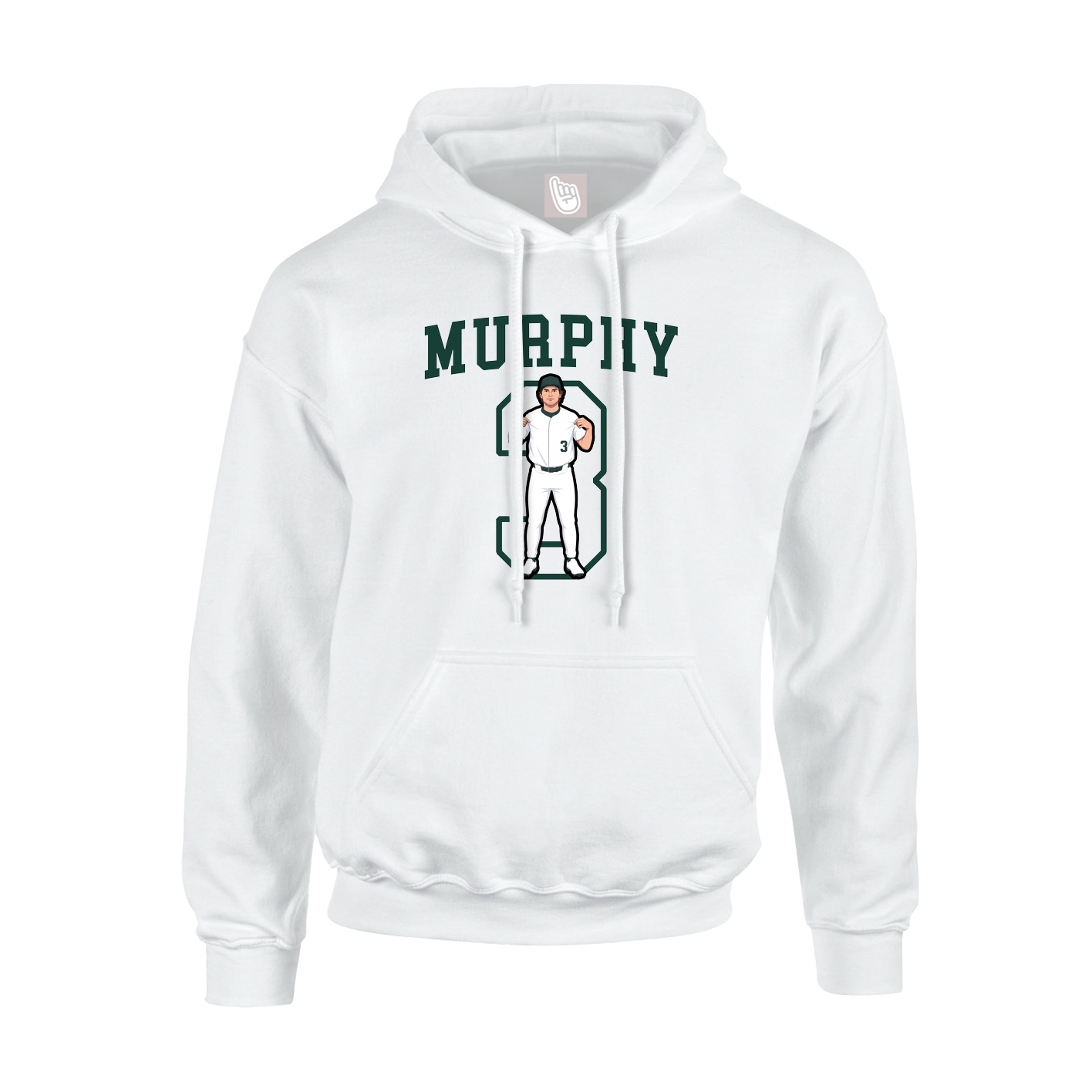 Hoodie — Shirsey in White
