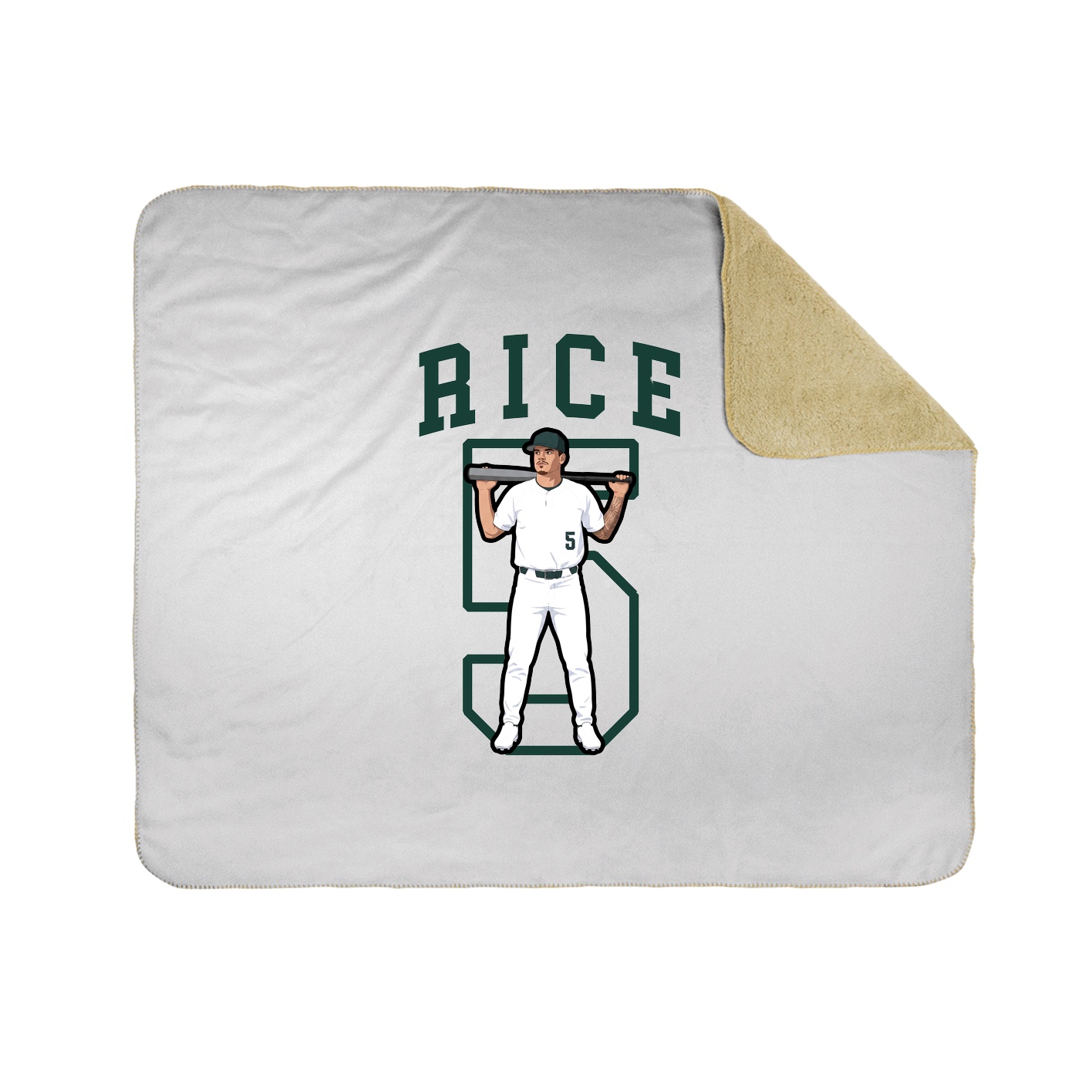 Throw Blanket — Shirsey in White