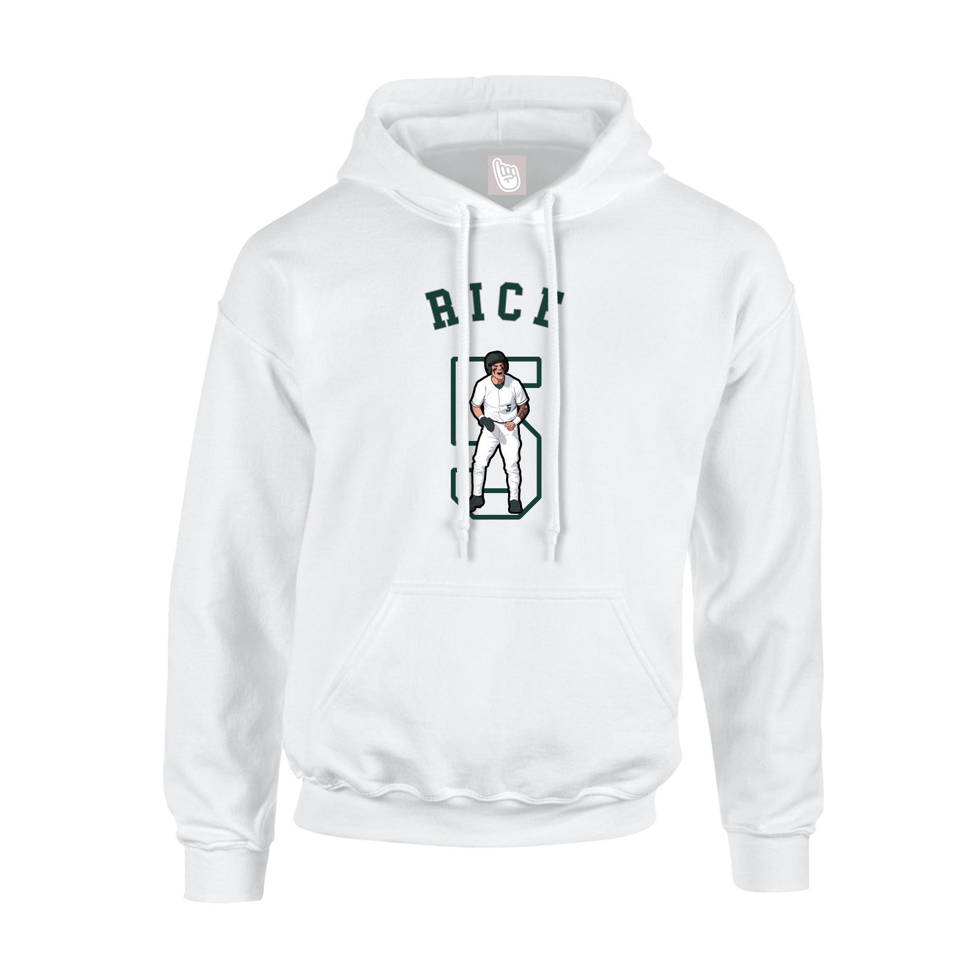 Youth Hoodie — Shirsey Arch in White