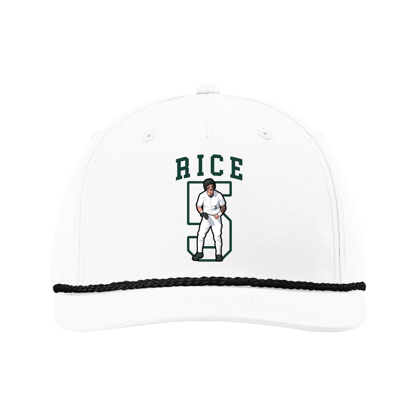 Five-Panel Classic Rope Cap — Shirsey in White
