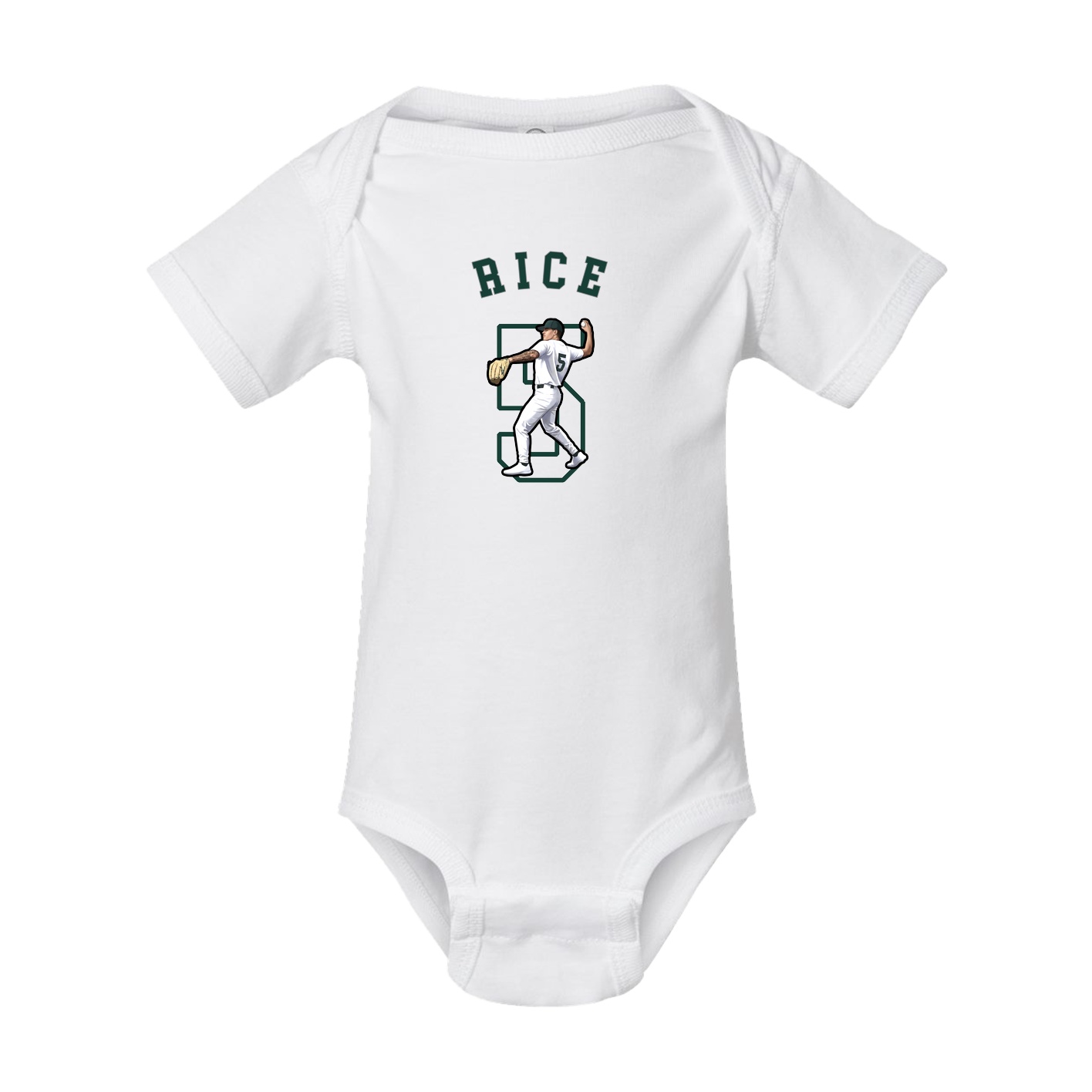 Baby Onesie — Shirsey Arch in White