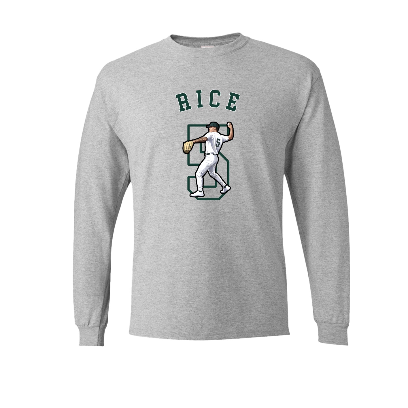 Long Sleeve Tee — Shirsey Arch in Grey