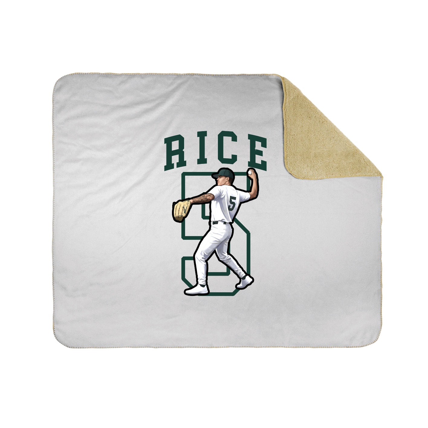 Throw Blanket — Shirsey in White