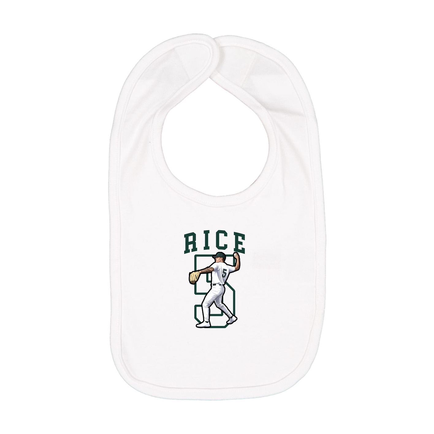 Infant Bib — Shirsey in White