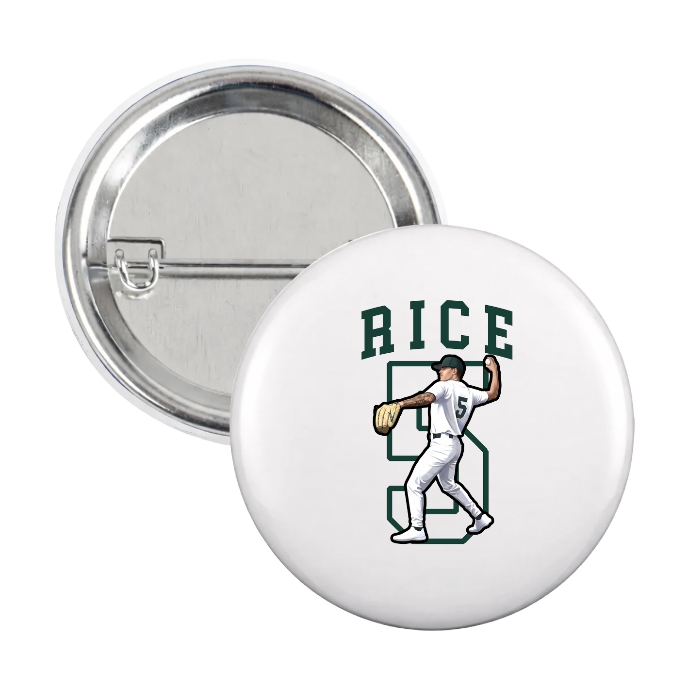 Game Day Button — Shirsey in White
