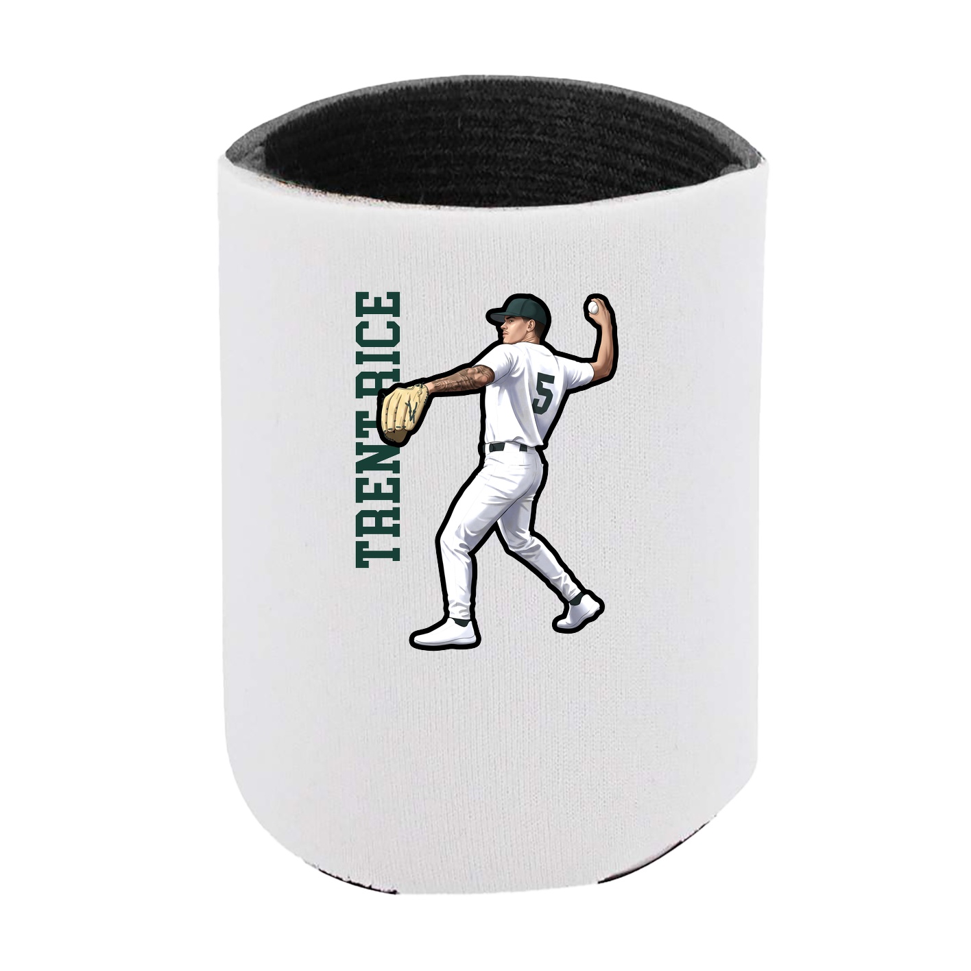 Can Holder — Name Vertical in White