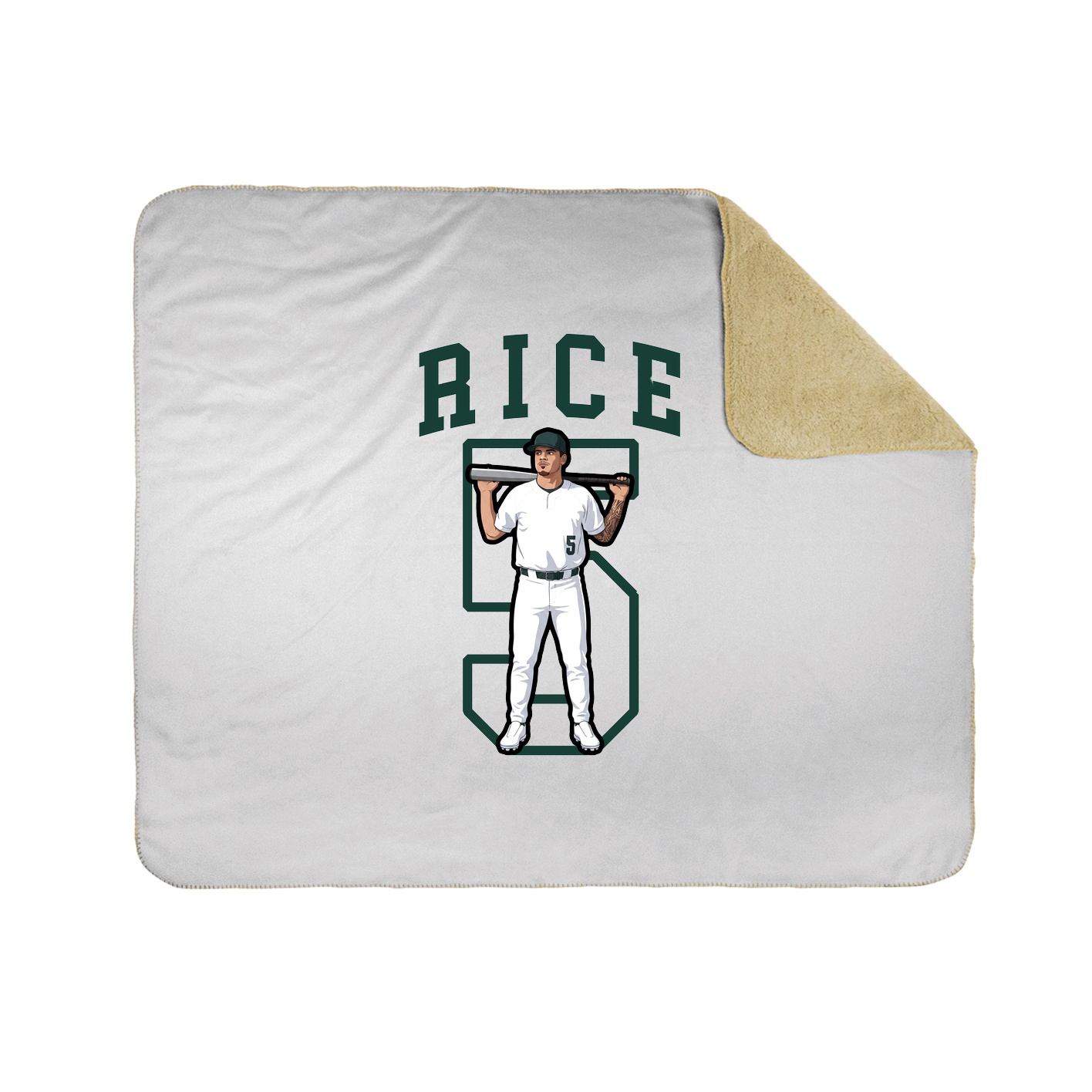 Throw Blanket — Shirsey in White
