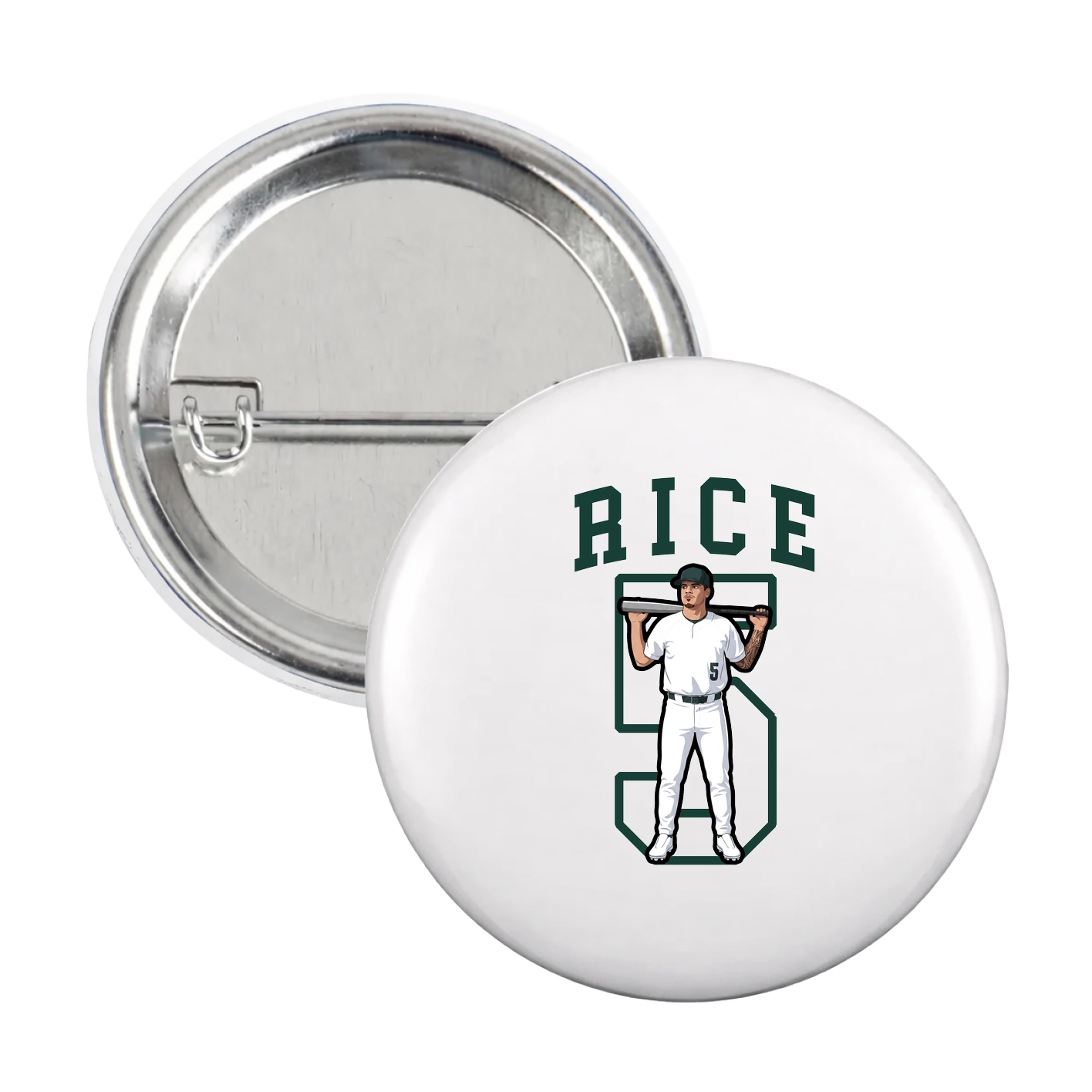 Game Day Button — Shirsey in White