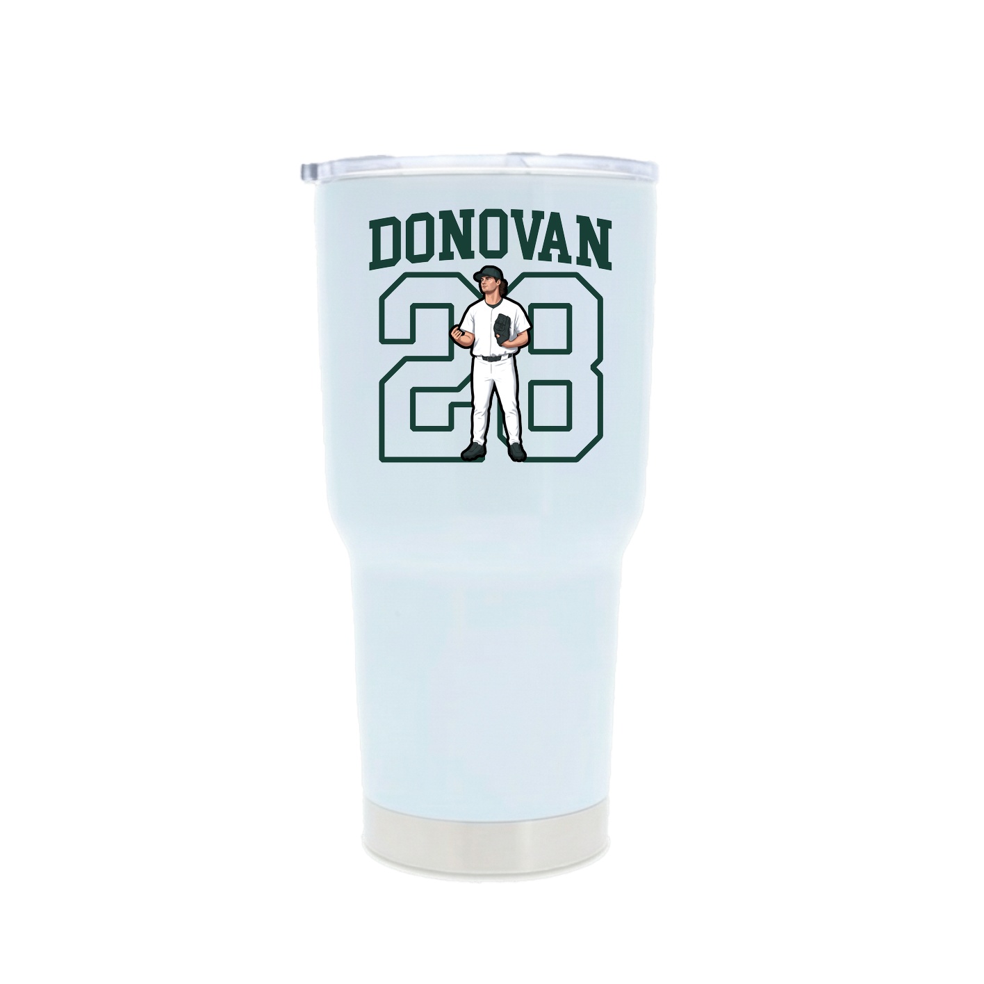 30oz Stainless Steel Tumbler — Shirsey in White