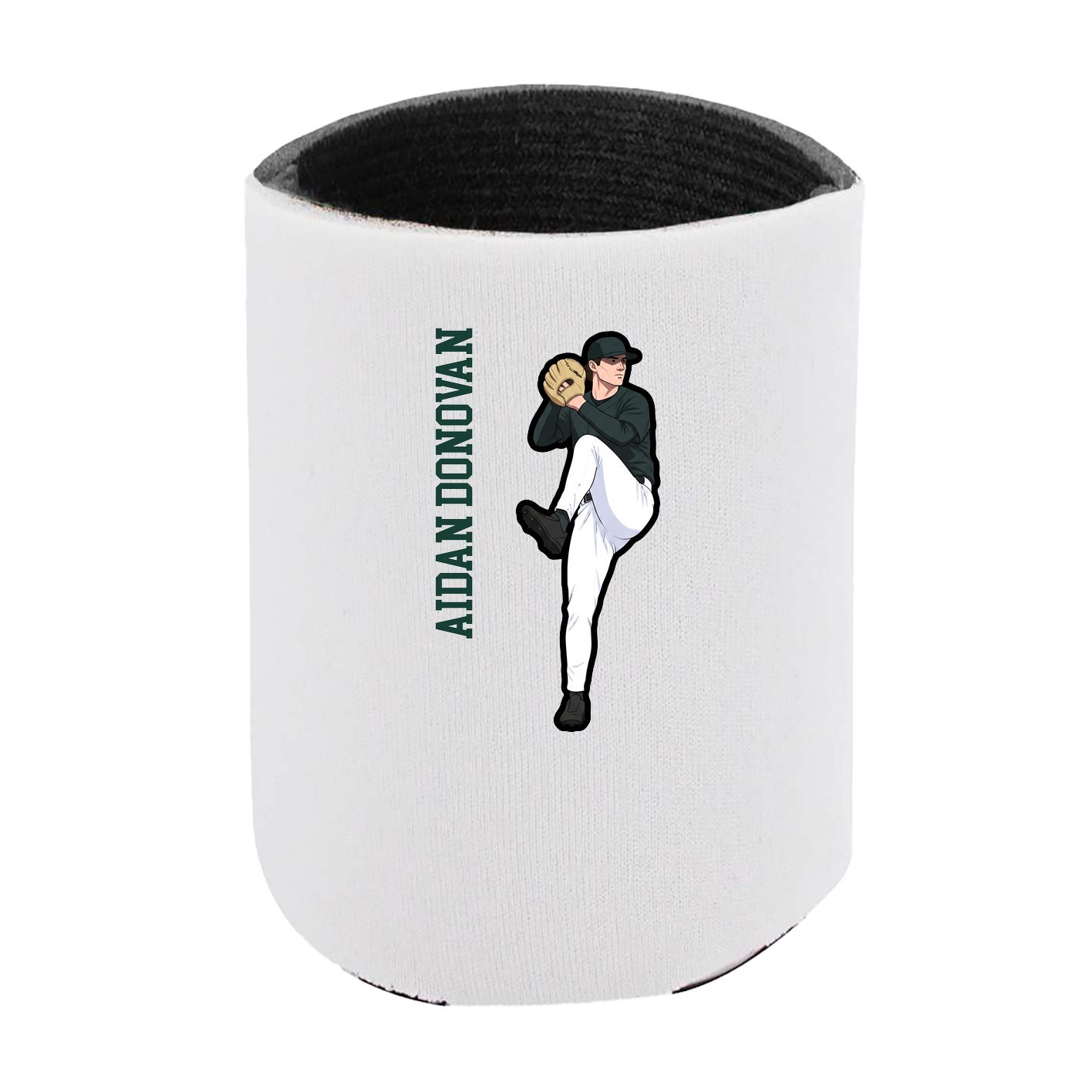 Can Holder — Name Vertical in White
