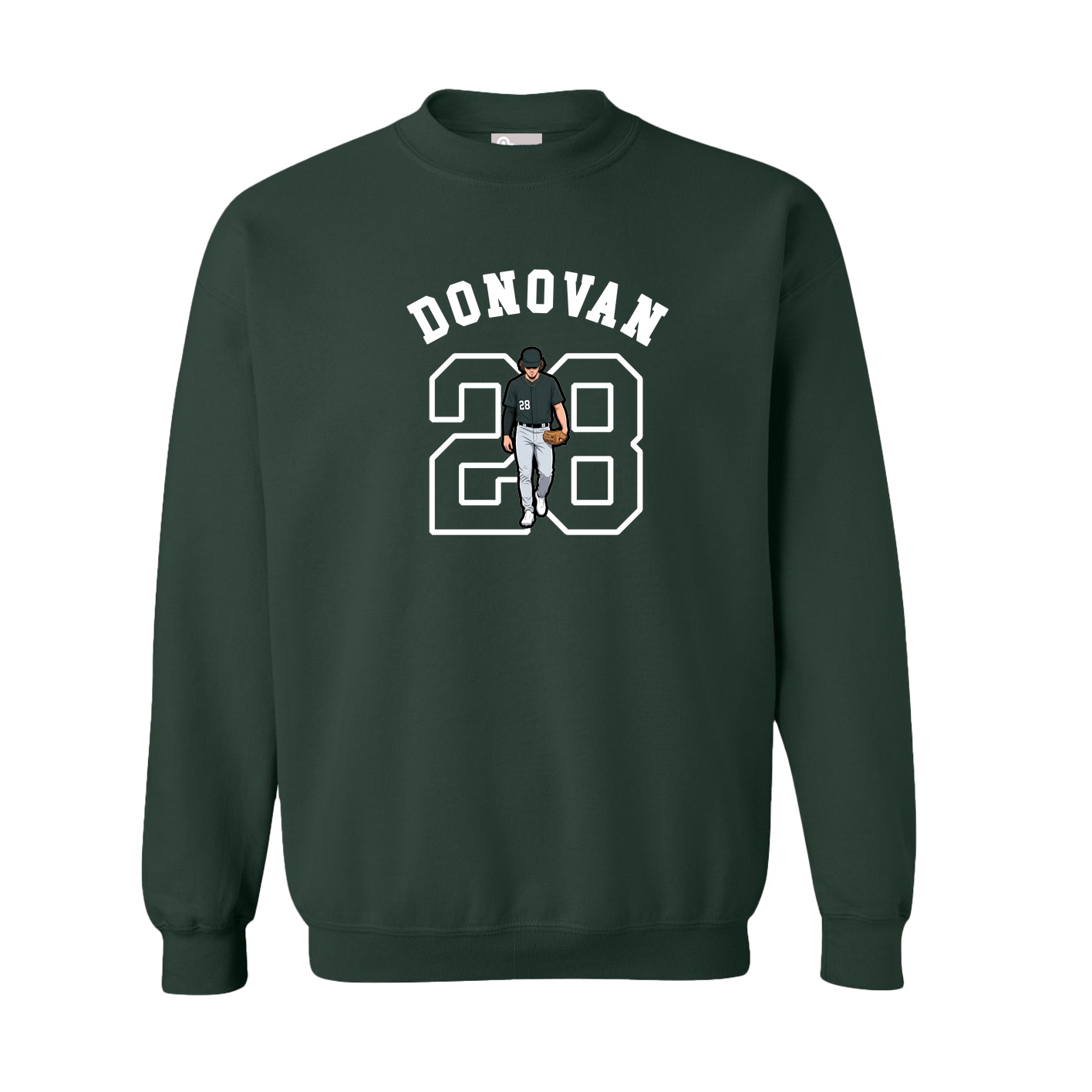 Fleece Crew — Shirsey Arch in Green