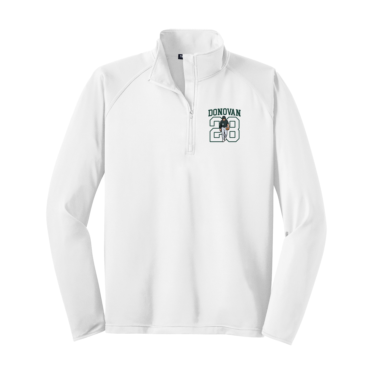 Q-Zip Pullover — Shirsey in White