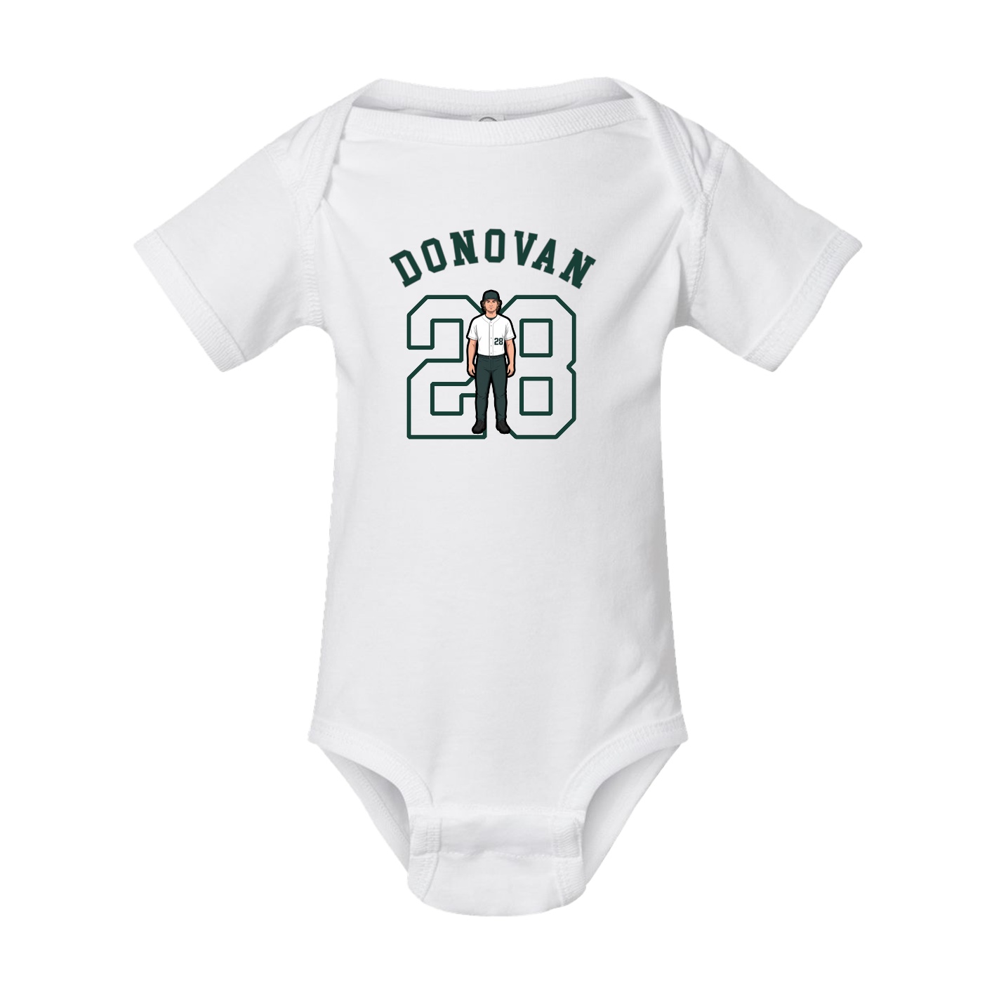 Baby Onesie — Shirsey Arch in White