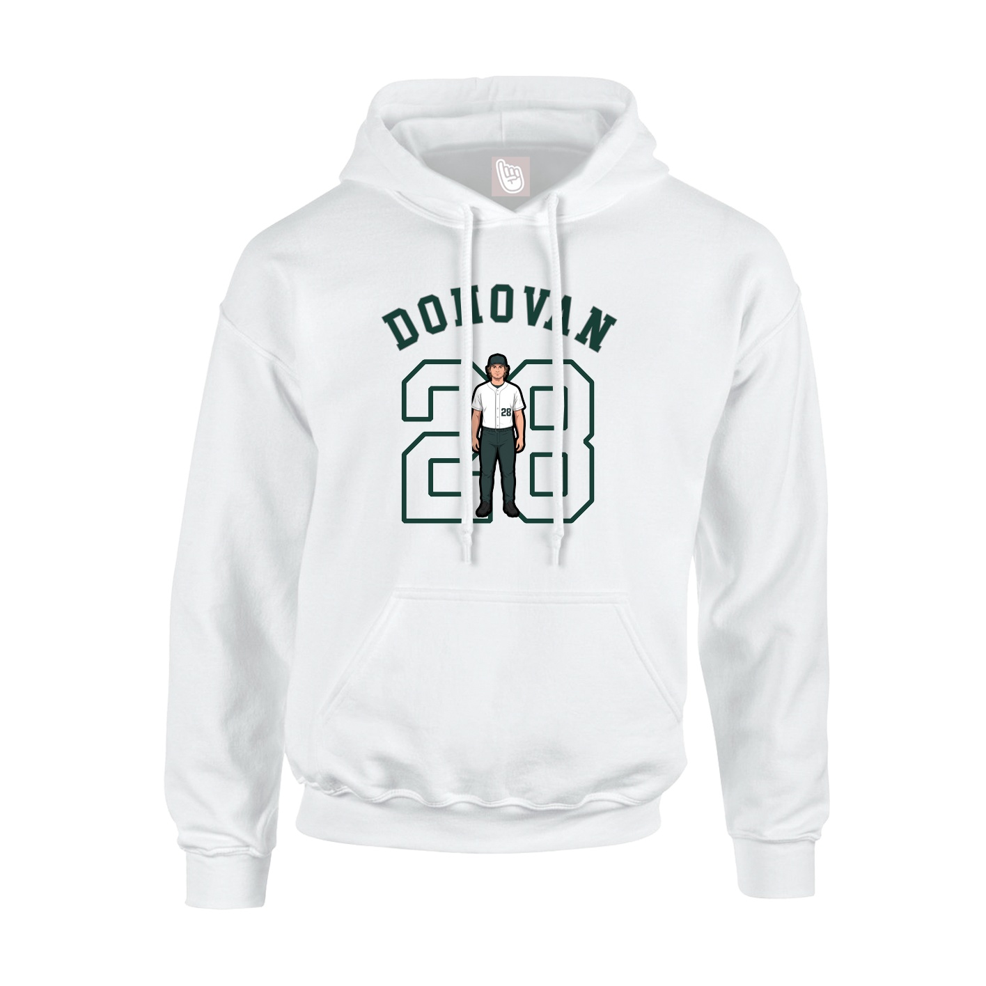 Youth Hoodie — Shirsey Arch in White