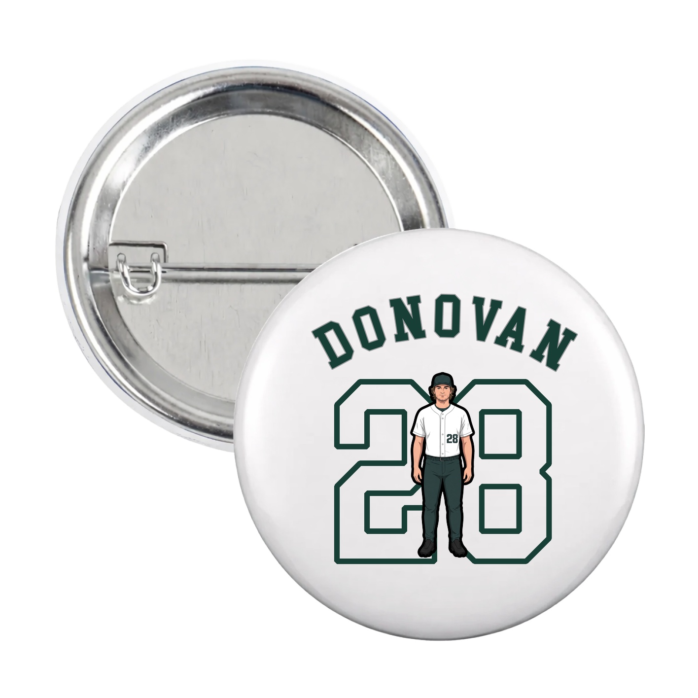 Game Day Button — Shirsey Arch in White