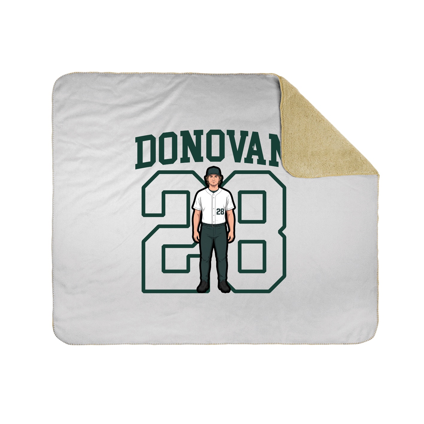 Throw Blanket — Shirsey in White