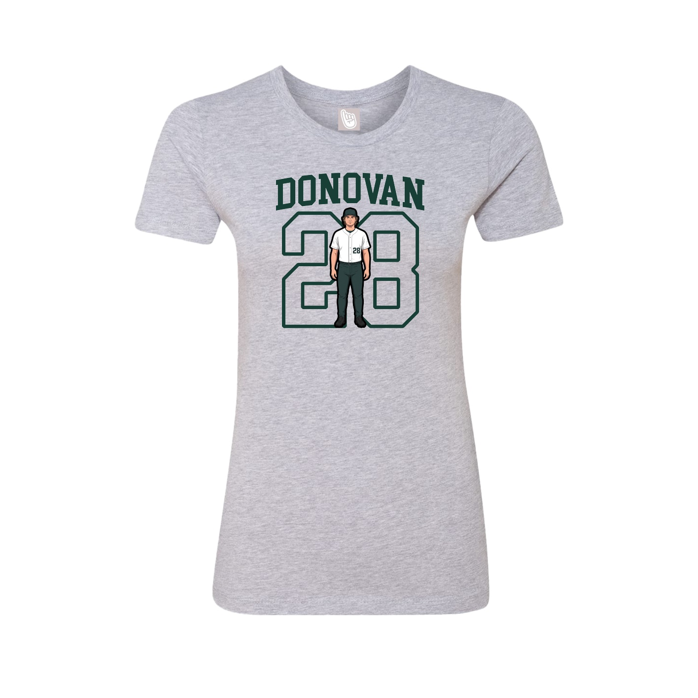 Fitted Women's Tee — Shirsey in Grey