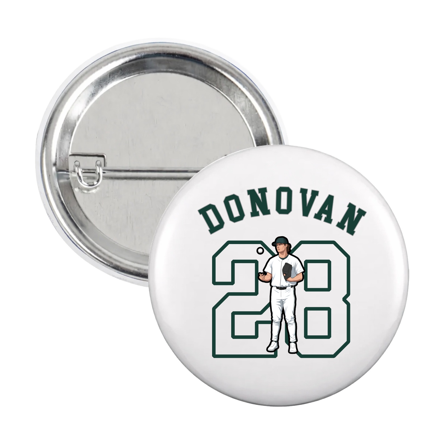 Game Day Button — Shirsey Arch in White