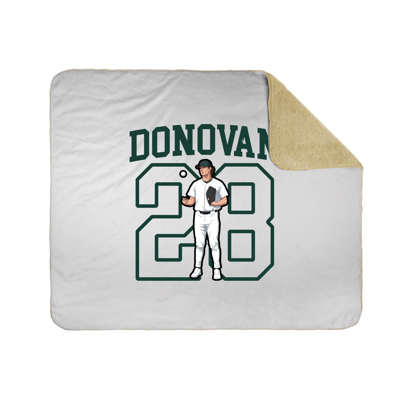 Throw Blanket — Shirsey in White