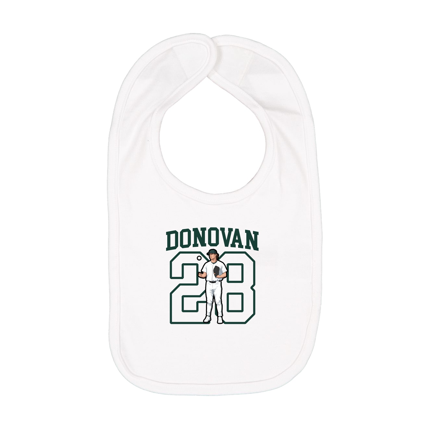 Infant Bib — Shirsey in White
