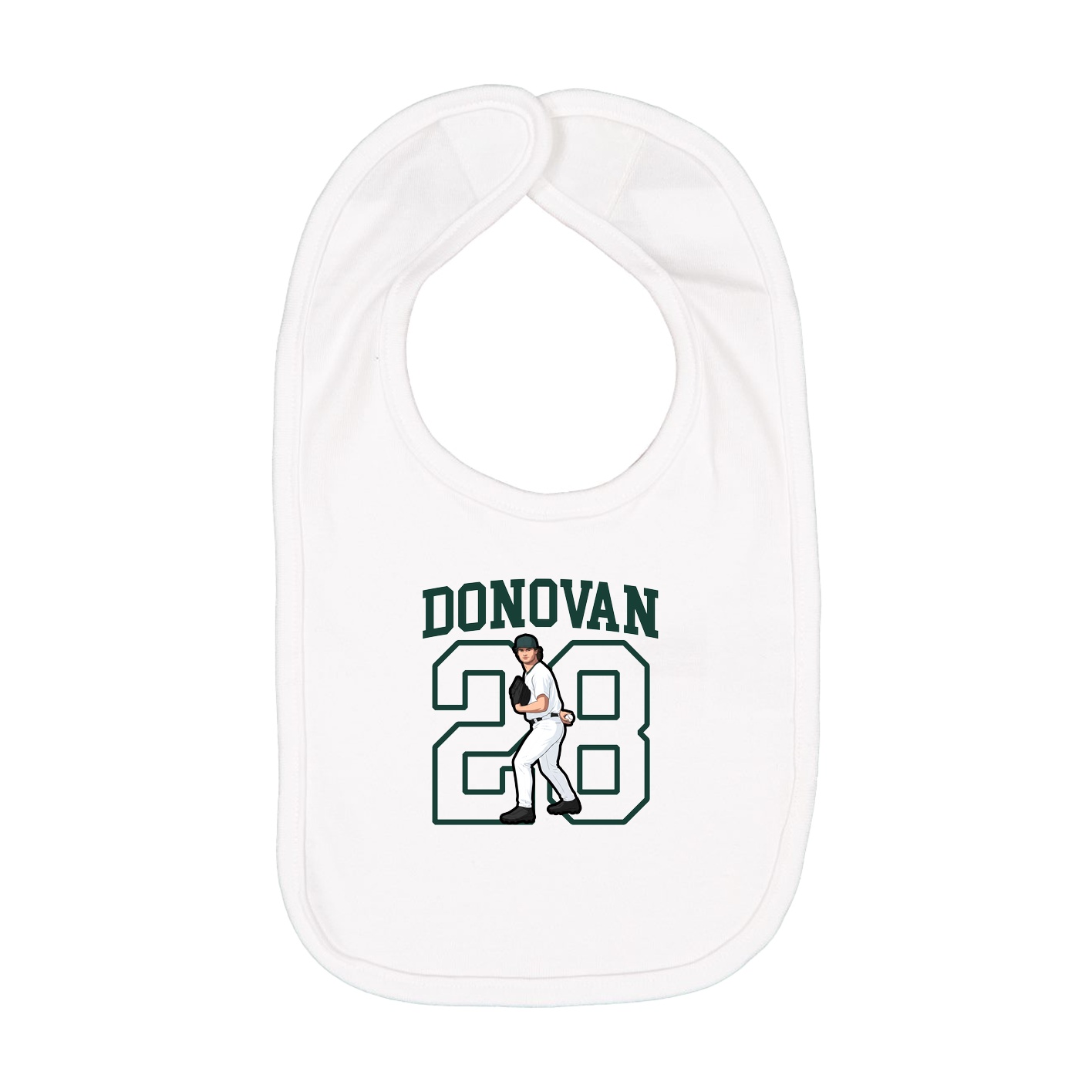 Infant Bib — Shirsey in White