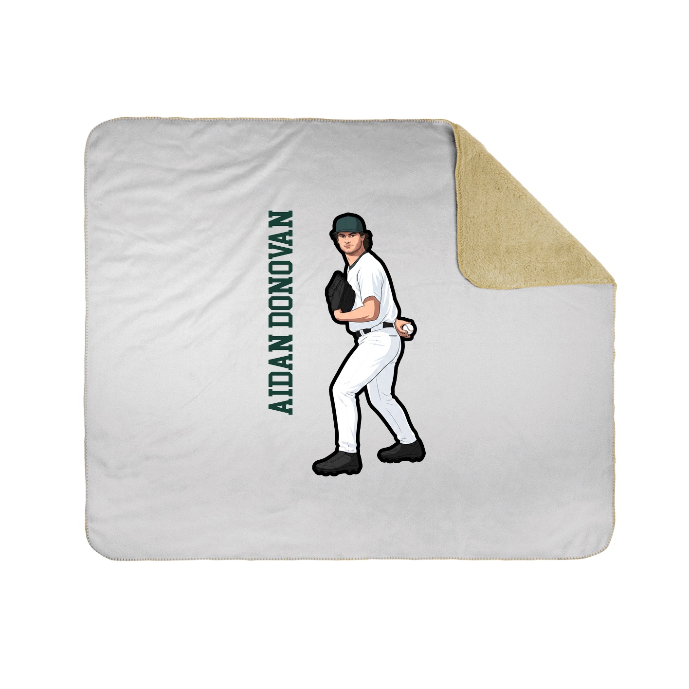 50x60 Sherpa Lined Throw Blanket