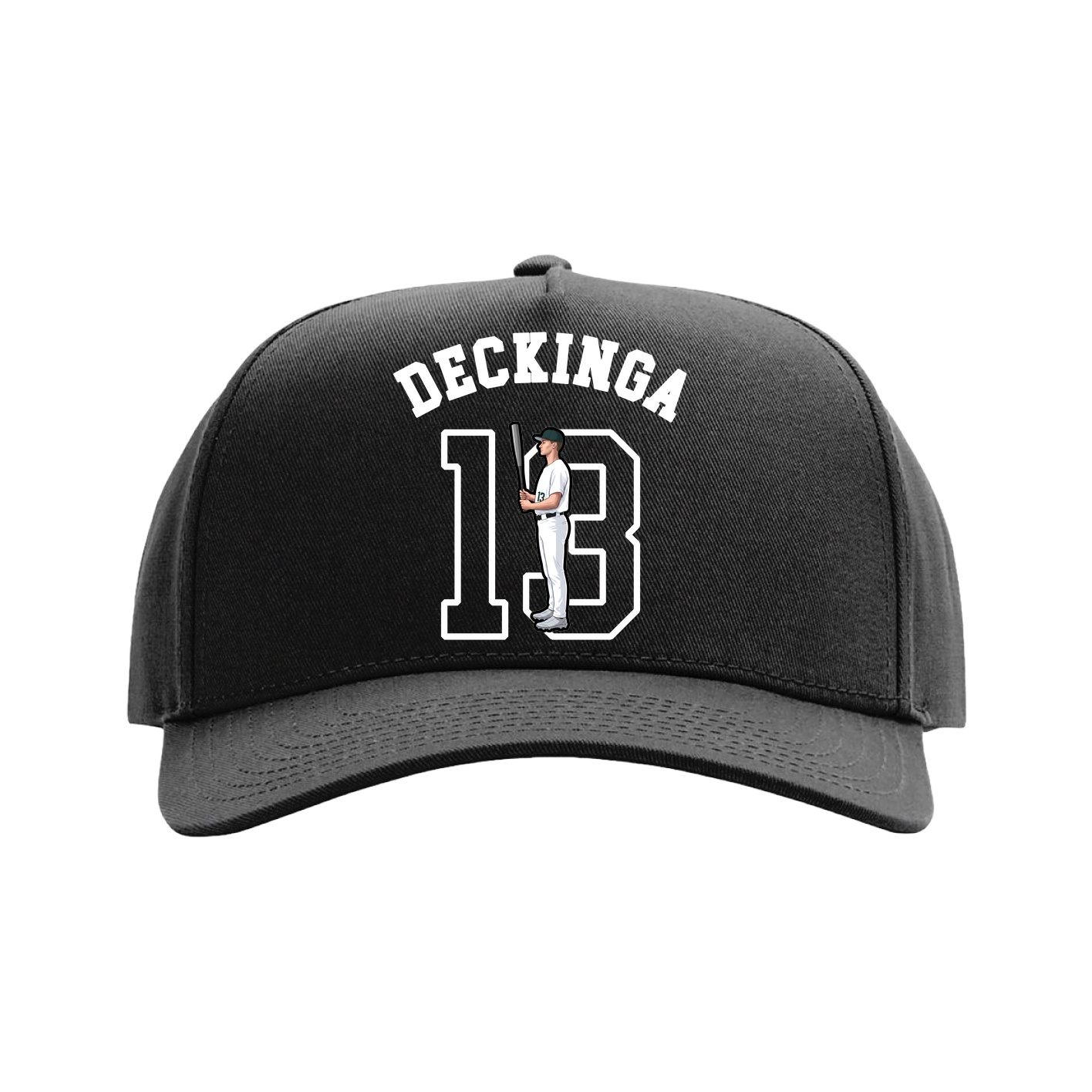 Full Fabric Five-Panel Champ Cap — Shirsey Arch in Black
