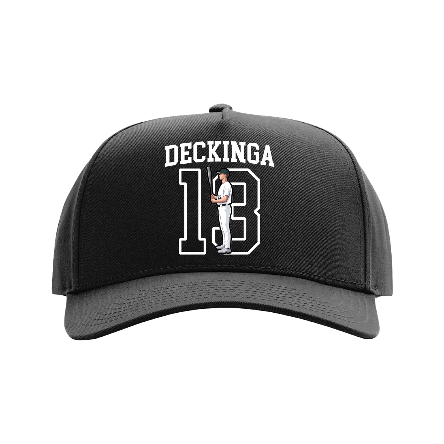Full Fabric Five-Panel Champ Cap — Shirsey in Black