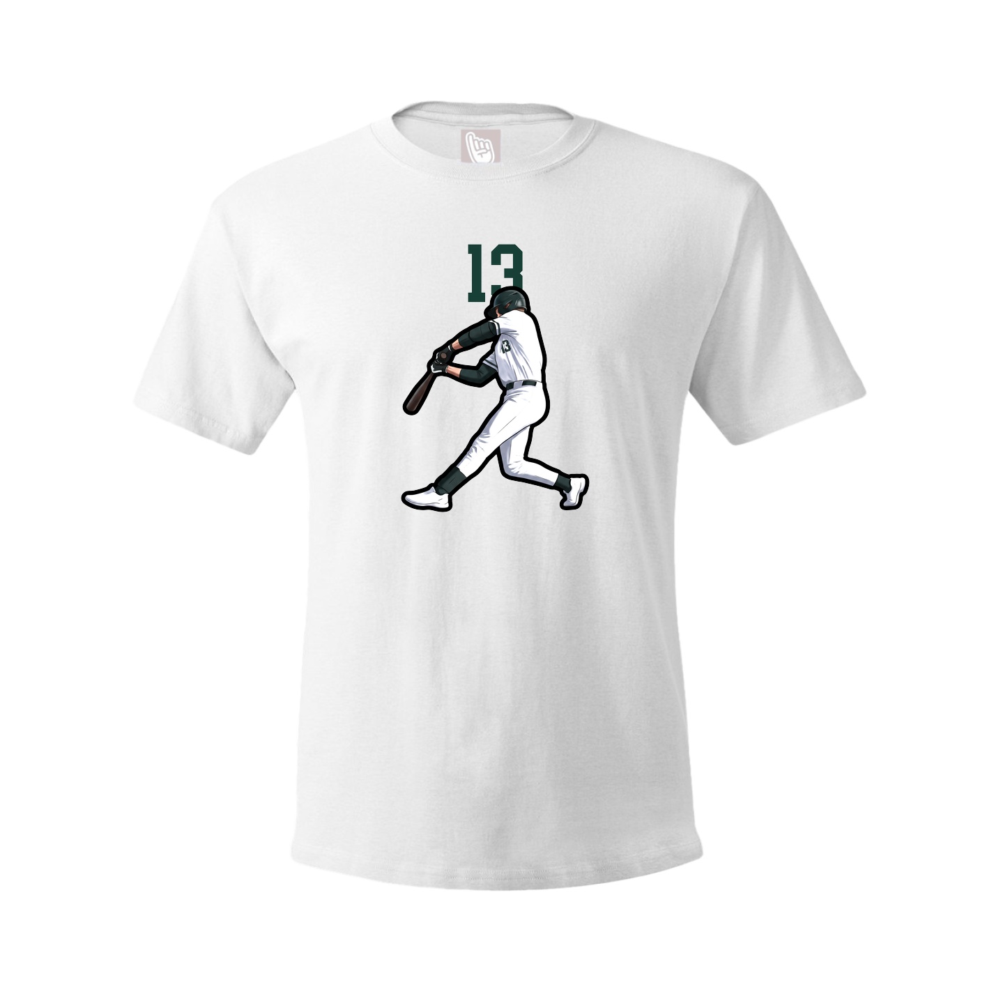 Tee — Number Top in White