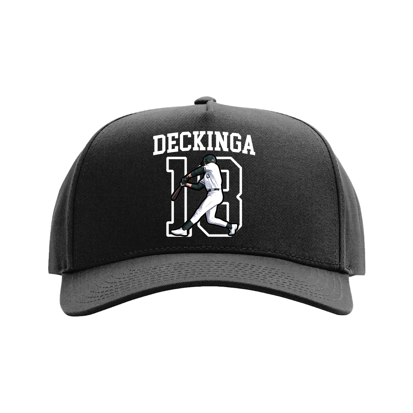 Full Fabric Five-Panel Champ Cap — Shirsey in Black