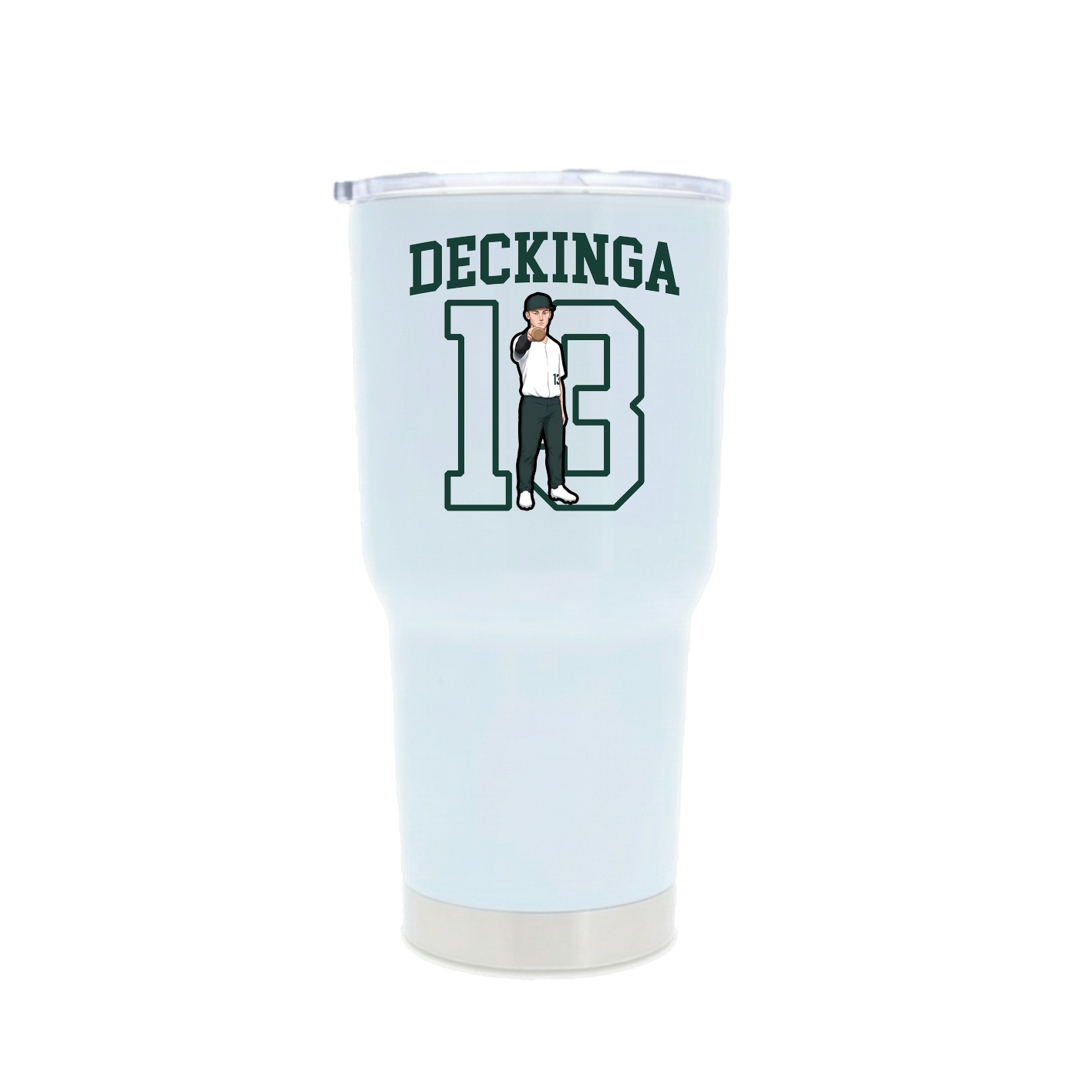 30oz Stainless Steel Tumbler — Shirsey in White