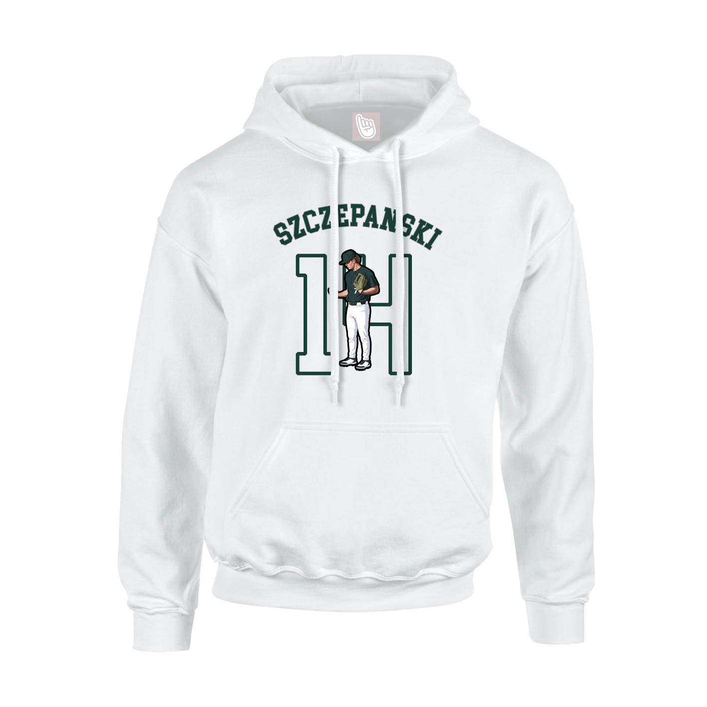 Youth Hoodie — Shirsey Arch in White