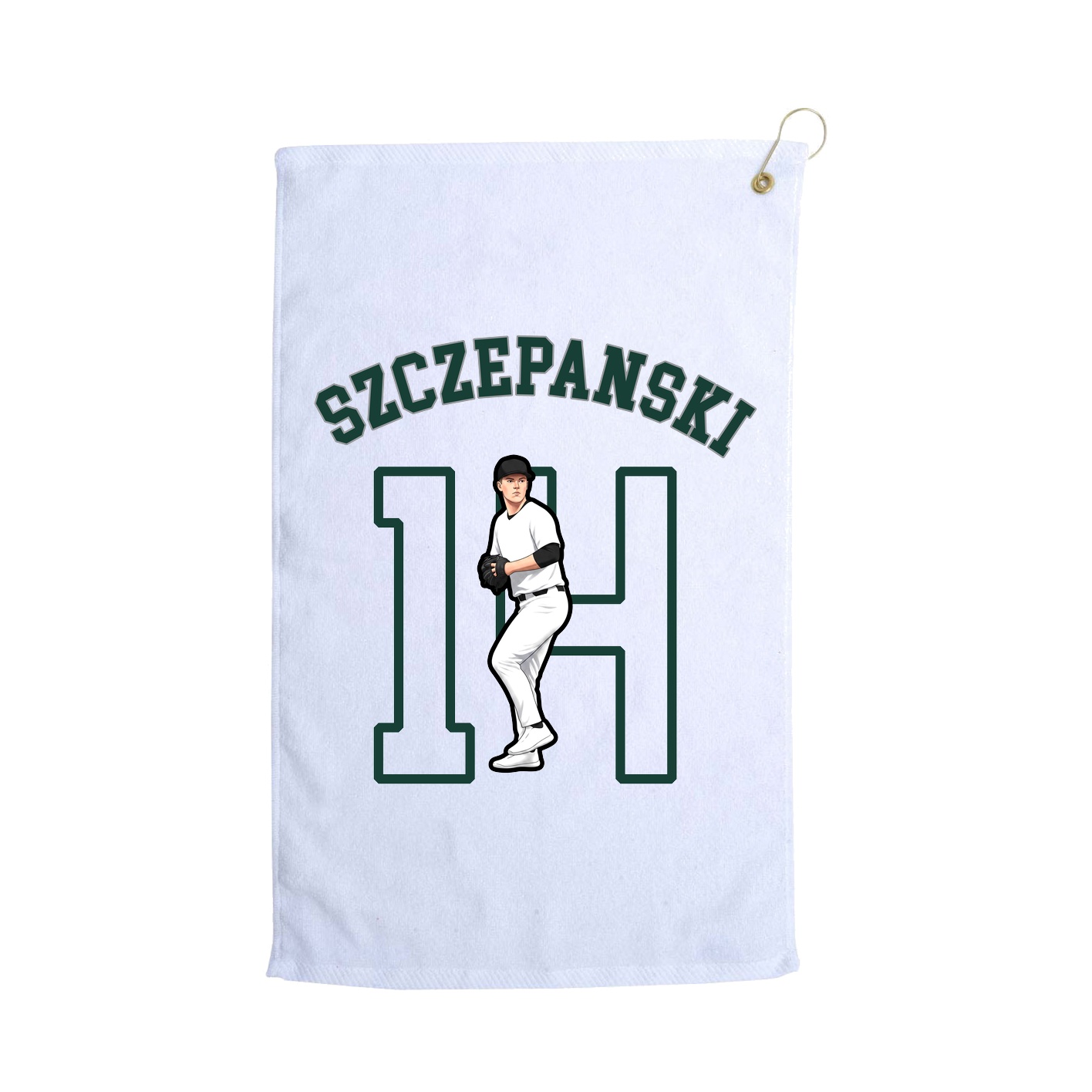 Golf Towel — Shirsey Arch in White