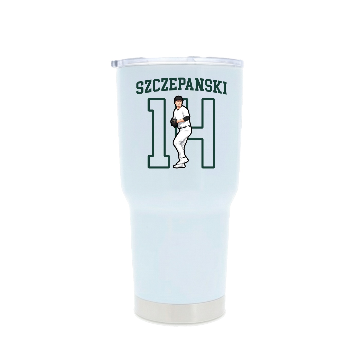 30oz Stainless Steel Tumbler — Shirsey in White