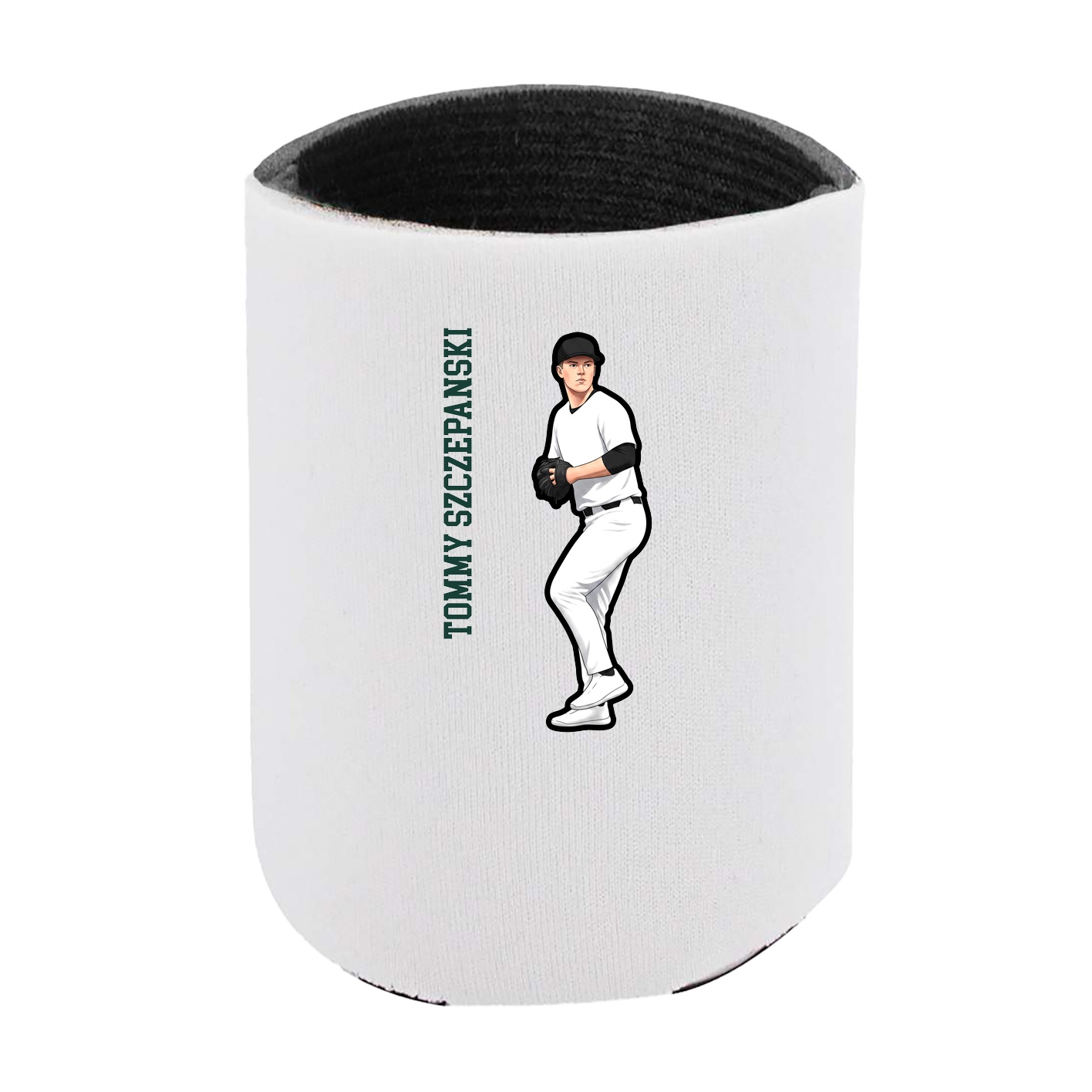 Can Holder — Name Vertical in White