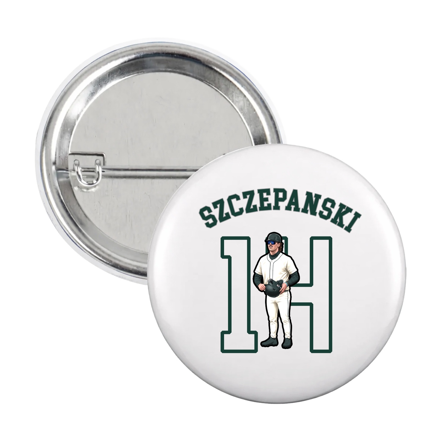 Game Day Button — Shirsey Arch in White