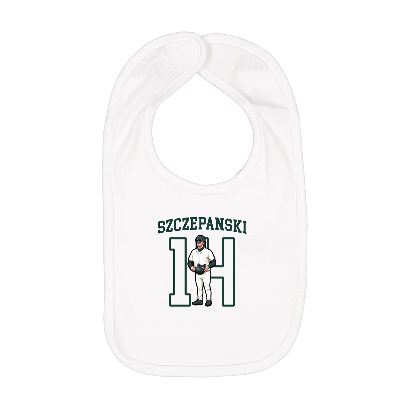 Infant Bib — Shirsey in White