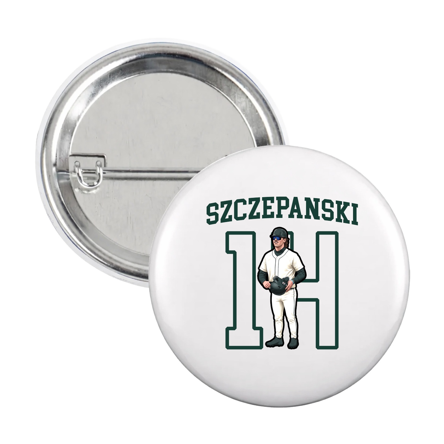 Game Day Button — Shirsey in White