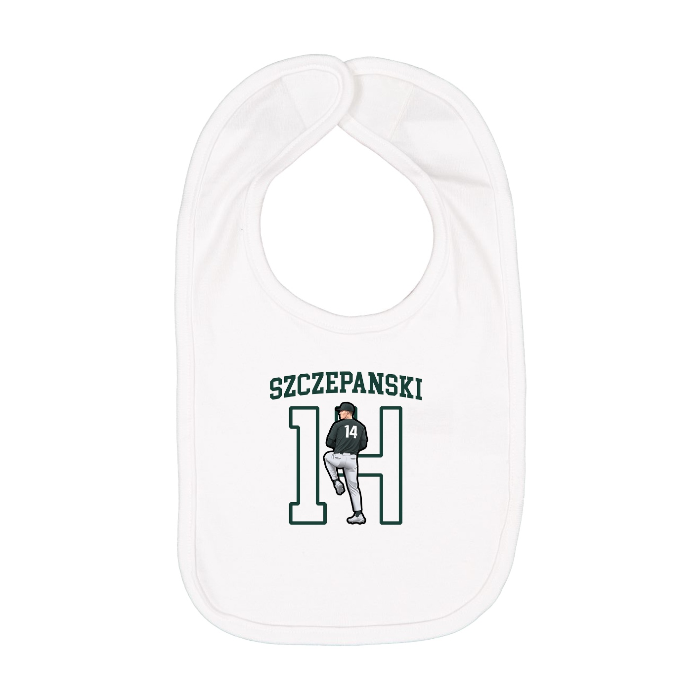 Infant Bib — Shirsey in White