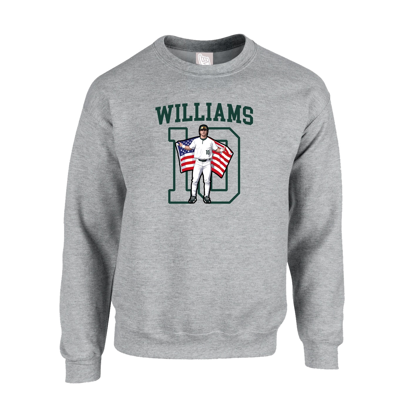 Fleece Crew — Shirsey in Grey