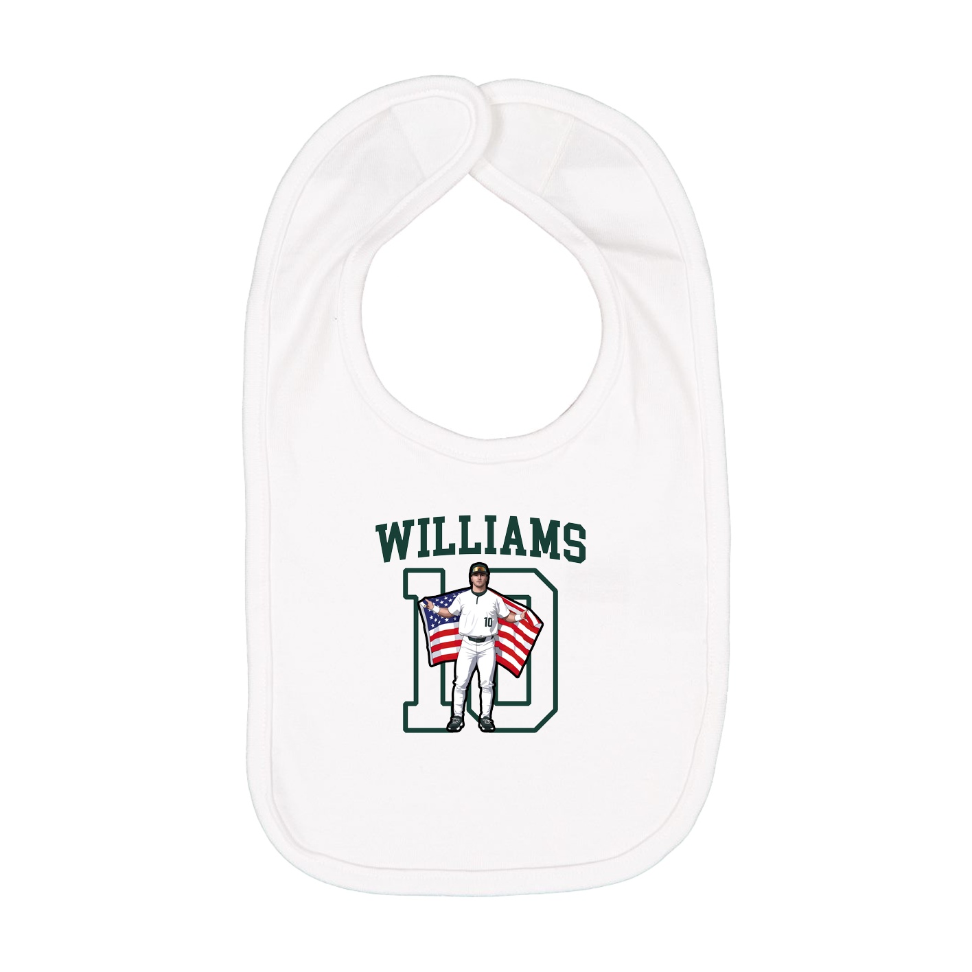 Infant Bib — Shirsey in White